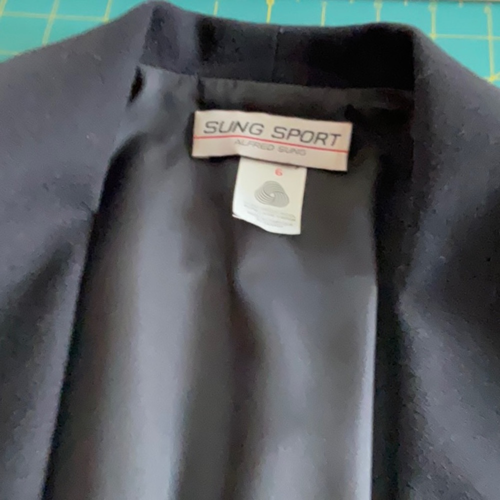 VINTAGE ALFRED SUNG black,Blazer Jacket - Picture 8 of 8